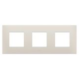 EGO INTERNATIONAL PLATE - IN TECHNOPOLYMER - 2+2+2 MODULES HORIZONTAL - NATURAL BEIGE - CHORUSMART