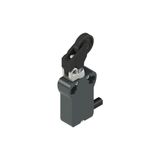 Modular prewired switch with adjustable offset roller lever
