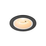 NUMINOS© S recessed ceiling light 3000K 55ø IP20 round bl/wh
