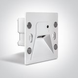 WHITE WALL RECESSED 3W LED CCTV IP65 230V BS BOX DARK LIGHT