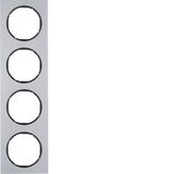 Frame 4gang, R.3, al./black