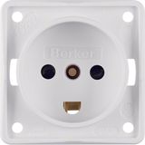 sock. outl. w. earth. cont. DEN, cont. prot., screw term, Int. mod. in