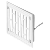 metal frame grille / plastic front