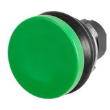 Mushroom push-button Ø 38, green, rubber bellows