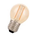 LED Filament G45 E27 240V 2W 2200K Gold