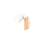 Pierre spot 1-pc matt white/wood