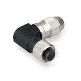 Field attachable connector, M12