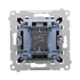 Switch with motion sensor and relay, cream white/electro white