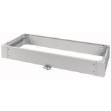 BPZ-KR8.51/400 Cable arrangement plinth for floor standing distribution board IP54, HxWxD=100x850x400mm, grey