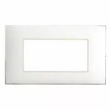 YOUNG 44 MOULDED FRONT PLATES FOR  RECTANGULAR BOX WHITE