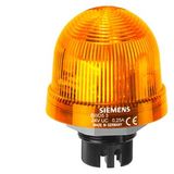 Integrated signal lamp, single flash light 115 V UC, yellow