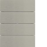 B.IQ push-button 4gang f. light scenes, KNX - B.IQ, stainl. steel, met