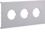 Pre-cut lid 3gang,BR70172,light grey