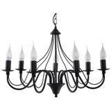 CHANDELIER MINERVA 7 BLACK E14 7X40W IP20