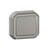 PLEXO PUSH BUTTON NO CONTACT - GREY - FLUSH