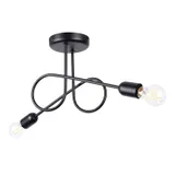 LOOP CHANDELIER 2 BLACK 2XE27