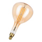 LED Filament R180 Big Leo E27 240V 8.5W 2500K Gold Dimm