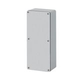 Aluminium push-button enclosure M4 92x205x80, undrilled plate, without cable entry