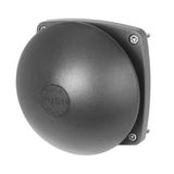 Wall-mounting push-button 84x84, palm push-button Ø 90, big dome, pull release, black