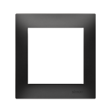 Single frame for plasterboard boxes, black matt