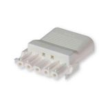 NCC52S.GX2 | Coupler 5p socket, str-rel, grey, 5/p.