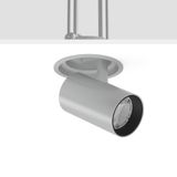 DEECOS R, 22 W, 2250 lm, 940, silver, on/off Recessed projectors, D 14