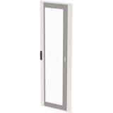 Transparent door 2PW/12GU, RAL7035