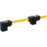 MSUD double valve CI-9.4mm with cable PUR 4x0.75 ye 1.5m