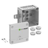 Junction box, Type of protection IP66/IP67/IP69, max. 2,5², IK09, Protection class II, Ui 1000V AC, Ui 1000V DC, DNV, VDE, Halogen free Abox Pro 025 AB-L EasyPrint