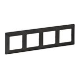 4 GANG PLATE GRAPHITE VL