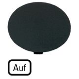 M22-XDP-S-D3 Button plate, mushroom black, UP