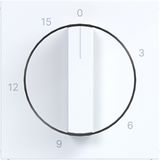 Central pl mechanical time switch 0-15 min., A.x/C.x, white glass.