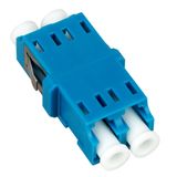 FO Coupler LC-Duplex,Plastic,Singlemode,zirc,w/o fl,blue,ECO