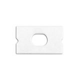 End cap for PM with hole, white, 1pc