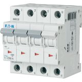 PL7-D6/3N Miniature circuit breaker (MCB), 6 A, 3p+N, characteristic: D