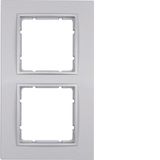 Frame 2gang, B.7, al., matt, lacq.