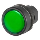 Tamper-proof pilot light, convex lens, green