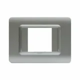 44 MOULDED FR.PLATE MATT SILVER  2M