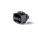 Coupler 3-pole 32A socket, black