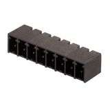 PCB plug-in connector, male header, closed side, THT/THR solder connection, 3.81 mm, Number of poles: 3, 90°, Solder pin length (l): 1.5 mm, tinned, black, Box