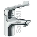 Novus Care 70 sink mixer with pop-up and extended handle 118mm, chrome
