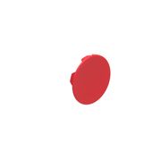Flush cap for spring-return actuators, red