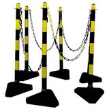 Chain post set Secur with cement base