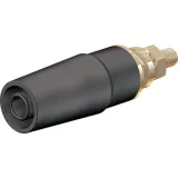 4 mm socket, screw connection, mounting Ø 8.3 mm, CAT II, black, 23.3050-21