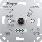 LED rotating dimmer with push-change switch RC 150W