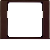 Adapter ring for centre plate 50 x 50 mm Arsys brown, glossy