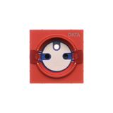 Cover for DATA socket, cover, red