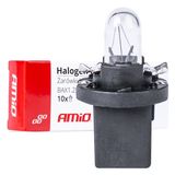 Halogen bulbs T5 B8.5D 12V 8.5W BAX1.2W white 10pcs