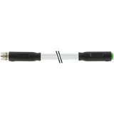 M8 male 0° / M8 female 0° A-cod. snap-in PVC 3x0.25 gy UL/CSA 3.0m