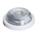 ALFA, E27, 25W, white-polypropylene,cover mat-polycarbonate, IP44, IK10